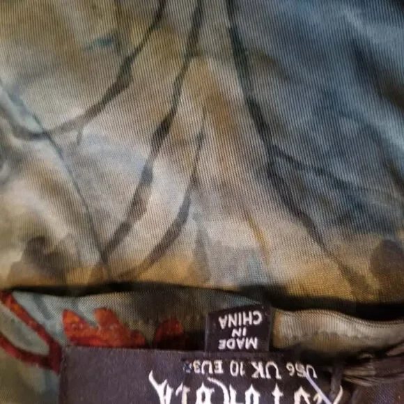 NWT Disturbia Witchfire Ruffle Midaxi Wrap Dress Size 6 - Picture 8 of 8